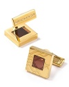 Add a dapper finish to your daily look with these timeless Burberry cuff links.