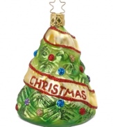 Celebrate your 1st Christmas as Mr. & Mrs. with this festive Inge-Glas ornament. Mouth-blown and hand-painted with expert craftsmanship.