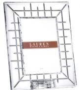 With a classic linear cut in striking crystal, the Cocktail Party picture frames stirs up happy memories with sophisticated Lauren Ralph Lauren style.