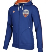 Trendy fleece hoodie by adidas designed for the NY Knicks biggest fan. Makes a great gift.