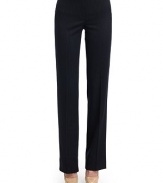 THE LOOKNarrow waistband with belt loopsFront zipper with button closureTHE FITInseam, about 35THE MATERIAL40% wool/35% viscose/24% nylon/1% elastaneCARE & ORIGINDry cleanImportedModel shown is 5'10 (177cm) wearing US size 4.