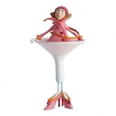 In her cranberry cap and orange peel wrap, Cosmopolitan Girl is a modern nod to the fantastic cocktails of this century.