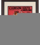 A preview of what was to come, this restored cover art from the 1962 Clemson-South Carolina deserves a spot in your unofficial Tigers hall of fame. The Gamecocks laid an egg, both in this illustration and on the field, losing 17-20.