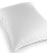 Rest comfortably with this plush pillow from Blue Ridge. Features lofty all-natural down fill surrounded by pure 233-thread count cotton rendering an exceptionally soft landing place for your head.