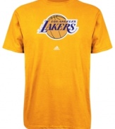 Sport your favorite team's winning spirit in this LA Lakers' tee by adidas.