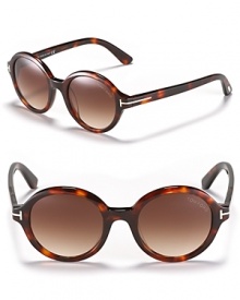 Stay on top of the trends in chic round frame sunglasses from Tom Ford. Stay on top of the trends in chic round frame sunglasses from Tom Ford.