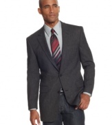 Finish off the look. Nothing streamlines your style quite like this sport coat from Andrew Fezza.