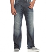 Hamilton straight fit jeans from Sean John with just enough fading in just the right places.