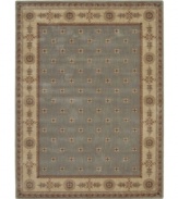 Warm up beside Nourison's gorgeous Somerset rug and enjoy the feeling of country elegance with a gently hued blossom and vine motif. Bearing the rich patina of premium-quality Opulon(tm) yarns, each rug boasts a densely woven and strikingly luxurious pile that's a pleasure to touch and admire. One-year warranty.