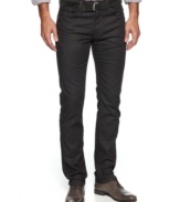 Always bet on black. These coated washed jeans from Joe's Jeans add some on-trend style to your denim look.