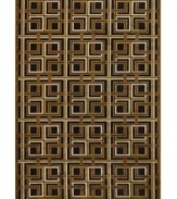Lose yourself in the spellbinding look and unbelievably plush feel of Couristan's Pave Georgian rug. Woven of a luxe blend of viscose, silk and chenille for one-of-a-kind texture and high-low carved effect, the rug features a chic linked motif that adds high style to any room.