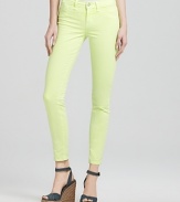Tap into the season's neon trend with these pop-bright J Brand skinny jeans.