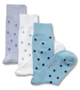 Lighten up your workweek look with these patterned socks from Club Room.