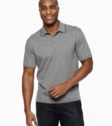 Basics never looked better. This polo shirt from Alfani gives you easy style you won't have to think about.