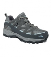 Hike 'til your heart's content. The Tyndall hiking shoes by The North Face keep your feet dry and ready for more adventure with their streamlined profile and waterproof membrane.