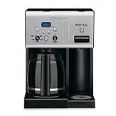 This fully automatic 12-cup coffee maker is loaded with Cuisinart's signature features, including 24-hour programmability, carafe temperature control and the brew pause feature that lets you pour yourself a cup before the brewing finishes. It also has a convenient hot-water system for making no-wait instant soup, coffee or tea. Limited 3-year warranty.