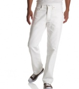 Never mess with a classic. These straight leg Levi's offer cool comfort and tried-and-true attitude any day of the week.