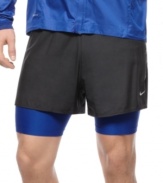 Rev up your workout wardrobe. These Dri-Fit shorts from Nike keeps you cool, comfortable and confident.