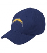 Top of your game-day gear with the added team spirit of this adjustable San Diego Chargers logo hat from Reebok. (Clearance)