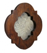 Get a better look. Perfect for a foyer or living room, this pretty wall mirror from Regina Andrew combines graceful scalloped edges in dark wood.