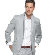 Polish it off. Keep your look clean and confident with this slim-fit blazer from INC International Concepts.