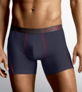 Chock-full of sporty style and modern attitude, this updated boxer brief is versatile part of any active guy's wardrobe.