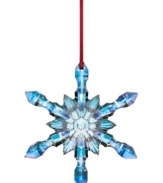Baccarat elevates the natural beauty of the season in a snowflake ornament that rivals the real thing. Elaborate faceted detail in iridescent crystal radiates timeless splendor.