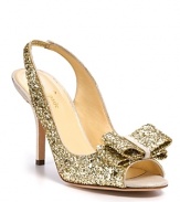 All that glitters. kate spade new york's sparkling slingbacks keep your style in the spotlight. Wear to wake up an LBD--or pair with dazzling colors.