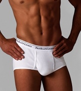 Polo Ralph Lauren three pack classic midrise briefs. Three pack of classic cotton midrise briefs. Signature woven waistband.