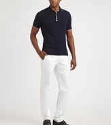 True essential for any casual wardrobe in fine Italian cotton jersey.Three-button placketCottonHand washMade in Italy