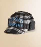 A plaid flannel hat with the requisite Diesel logo on the front.95% polyester/5% woolImported