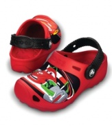 Time to hit the track! He'll be off to the races in these adorable Cars 2 clogs from Crocs.