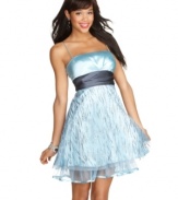 Be the belle of the ball in this sassy little glitterized number from Jump.