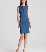Jewel tones are this season's answer to classic black. Work the trend in vibrant style with a dazzling Lafayette 148 New York sheath dress, finished with delicate pleats for effortless elegance.