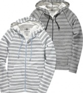 Follow the lines toward the casual style you'll reach for every weekend: this striped hoodie from American Rag.