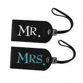 Easily identify your bags on the carousel or in transit with this perfect pair of leather ID tags. ID card slot allows you to record your personal identification information or insert a business card.