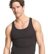 Shore up your stock of basics with this 4-pack of tank tops from Alfani.