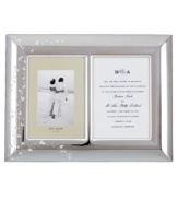 An instant classic from kate spade, the Gardner Street invitation frame features stems of leafy foliage flourishing in brilliant silver plate. A thoughtful gift for brides-to-be!