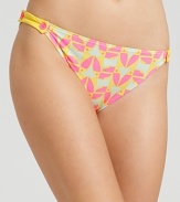 Hello sunshine! This MARC BY MARC JACOBS bikini combines a geometric toucan print with a cheerful palette that's perfect for pool parties and backyard barbecques.
