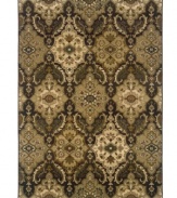 The Odyssey area rug from Sphinx is cross-woven of 36 different colors which gives its timeless medallion motif incredible depth and textural interest. Intricately woven of pure polypropylene for exquisite strength and softness.