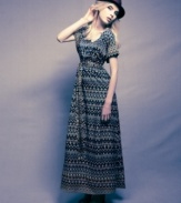 Zigzag stripes add a boho appeal to this Nicole Richie for Impulse maxi dress -- perfect for an on-trend day-to-night look!