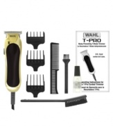 Just a little trim? You get exactly what you ask for with this high-powered precision trimmer. Gliding gracefully over all the contours of your face, this compact stylist has a diamond-finished T-blade that trims, shaves, details and grooms you to a T!
