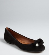 These elegant Donald J Pliner ballet flats stand apart from the crowd thanks to striking knot accents.
