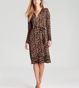 In a lively medley of animal prints, this MICHAEL Michael Kors dress enlivens your 9-to-5 style. Finish the look with polished pumps and get in step with the fashion pack.