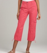 Style&co.'s cargos put a chic twist on a classic piece: the drawstring cords let you customize the look!