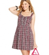 Fill your closet with sweet day dresses like this style from BeBop! Boasting a floral print and adorable, a-line shape, this dress brings out your girlish side!