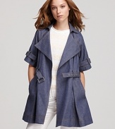 10 Crosby Derek Lam Trench - Elbow Sleeves with Belt