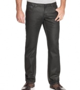 This pair of dark denim from Marc Ecko bridges the gap between your casual and refined jean style.