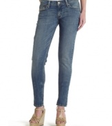 Say yes to these five-pocket jeans from Levi's for a go-to denim look that combines skinny leg style with 524's signature low rise!