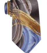 Even if it's full of meetings, your day can stay bright with this tie from Jerry Gracia.
